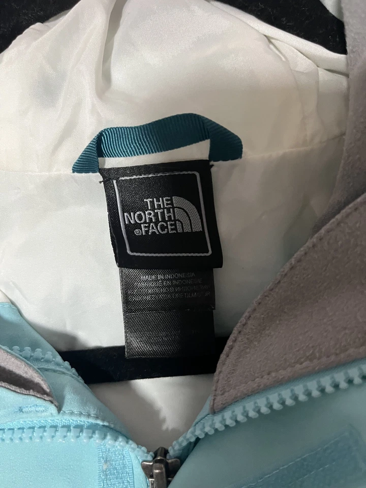 Girls The North Face HyVent Windbreaker Rain Hoodie Jacket Youth L 14/16 Blue - Image 2 of 4