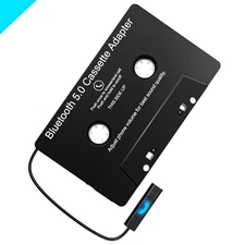 Car Audio Cassette to Aux Adapter, Wireless Cassette Audio Receiver, Cassette...