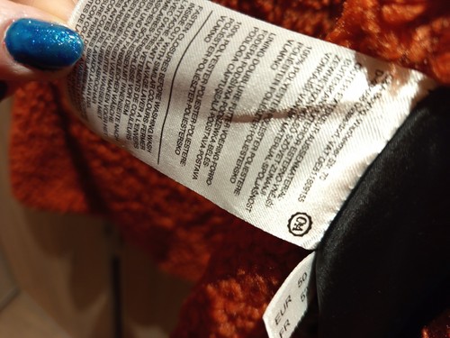 Teddymantel Mantel Gr 50 Orange Rot Schön Warm Selten Getragen - Bild 7 von 7