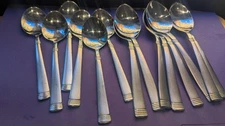 14 Spoons WALLACE Stainless NAPOLI FROST  Flatware 18/10 China
