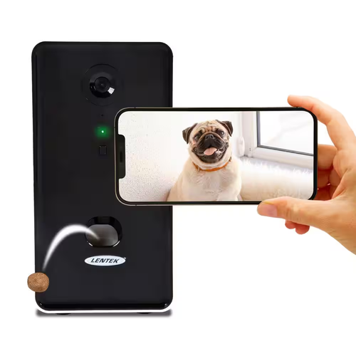 Smart Pet Treat Tosser with HD Camera, 2-Way Audio, 10 Oz Capacity, Free Smartph - Picture 11 of 12