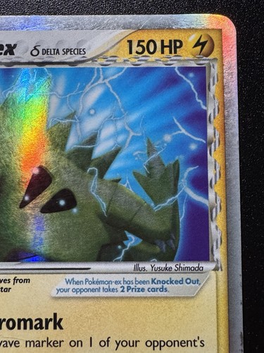 Tarjeta Pokémon Tyranitar ex 99/101 EX Delta Species Holo Lámina Rara HP - Imagen 4 de 12