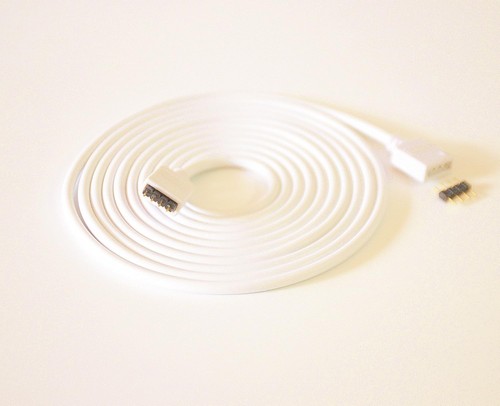 2PCS 5M 16.4ft 4 Color RGB Extension Cable LED Strip Connector White - Picture 3 of 4