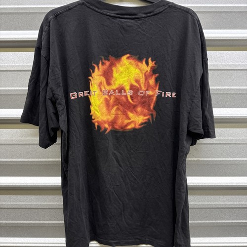 Vintage Jerry Lee Lewis Shirt Adult Extra Large Black Single Stitch 1990s Mens - Picture 3 of 3