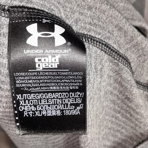 Under Armour Men's XL Loose Fit Long Sleeve Gray T-shirt Cold Gear - Picture 7 of 13