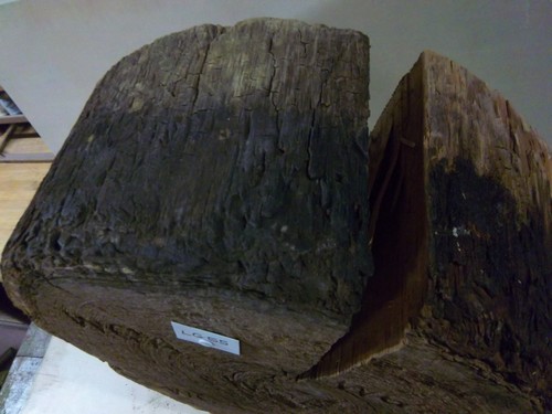 Holzfäller/Holzfäller Holzstamm Ende mit gestempelten Abzeichen WOA ~ Bay City, Mich ~ LG55 - Bild 3 von 4