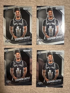 2024 25 Panini Prizm Black Stephon Castle Rookie X4