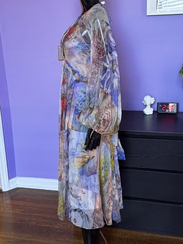 Zimmermann Kleid Seide Mehrfarbig Vögel Größe 1 passt aber Oversized - Bild 9 von 14