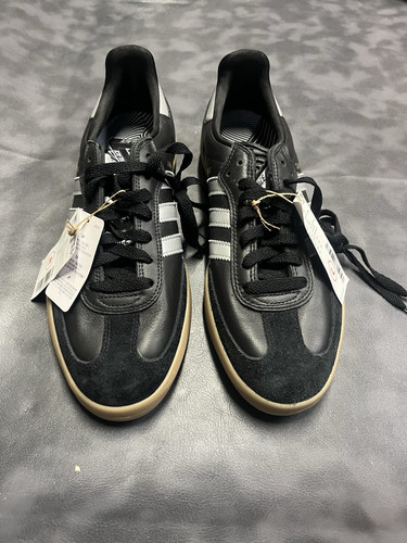 Size 10 - adidas Palace x Puig Samba Black Silver - Picture 1 of 15
