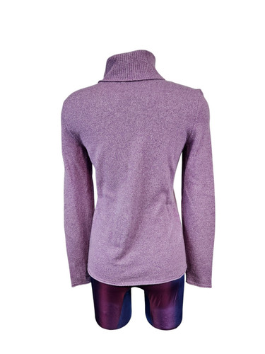 Saks 5th Avenue Pastel Purple Turtleneck 100% Cashmere Sweater Size Small C8 - Picture 4 of 9