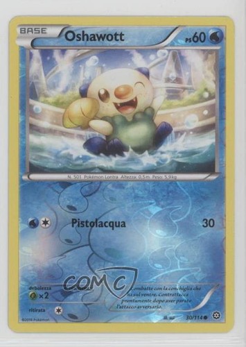 Oshawott Italian Reverse Foil Pokémon XY Steam Siege #30