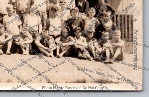 Antike RPPC 1924 Beverly Boys Camp Island Pond Hampstead NH Echtfoto Postkarte - Bild 10 von 14