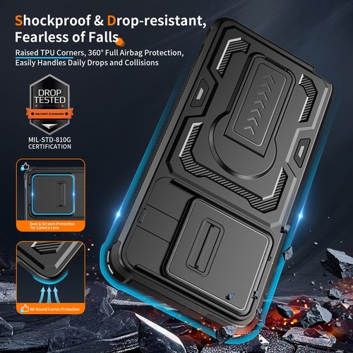 For Motorola Edge/G Stylus 5G 2025 Shockproof Case Slide Camera Cover& KickStand - Picture 21 of 53
