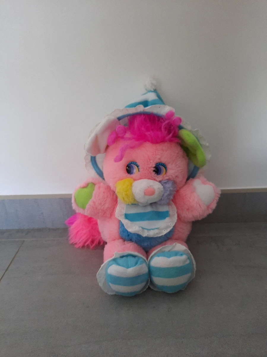 VINTAGE Peluche POPPLES cuisinier Chef série costume Mattel 28 cm