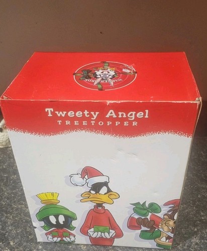 Vintage 1996 Warner Bros. Exclusive Tweety Bird Angel Christmas Tree Topper - Picture 3 of 5