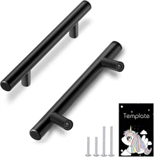 30 Pack | 3 Inch Center to Center Matte Black Cabinet Pulls Kitchen Cabinet Hand