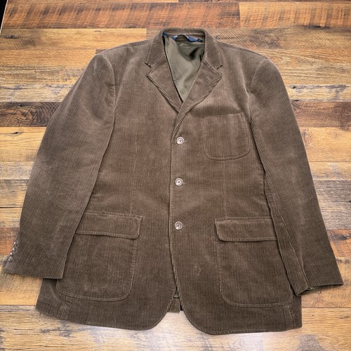 Vintage Polo Ralph Lauren Cord Blazer Extra Large Braun Sport Mantel 