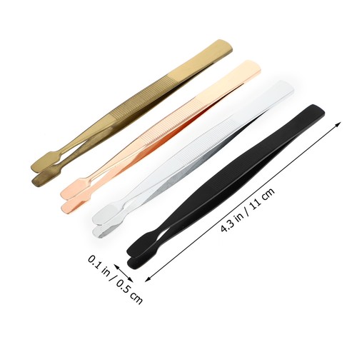 Pinzas para carpeta de sellos de 4 piezas para coleccionar Miss Tool acero inoxidable - Imagen 8 de 12