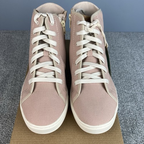 Olukai Pilahi Damenschuhe Größe 8 flüsterrosa hoher Sneaker Reißverschluss Reißverschluss – neu - Bild 4 von 10