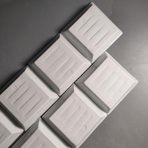 10er Set Kutani Geschirr Teller von Kamide Choemon Ofen Weißreiher Design 10×10cm - Bild 9 von 19