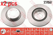 X2 PCS BRAKE DISC DF6602S