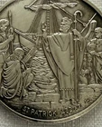 25g Pure .999 Silver St. Patricks Day Toned Medal Cill Mhantain Irish Coin 1972