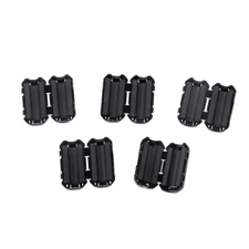 5 Pcs 5mm Clip-On Ferrite Ring Core Noise Suppressor RFI Clip Cable