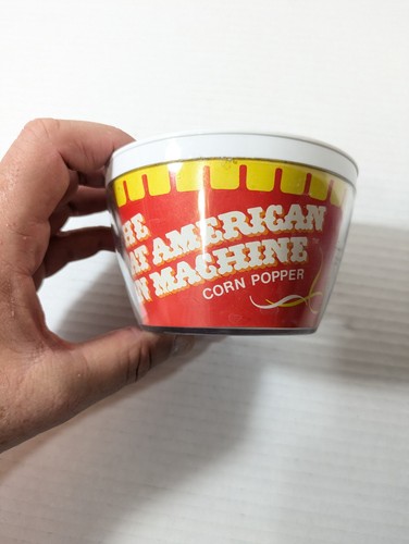 Vintage promo Great American Popcorn Machine Plastic 70s  Bowl - Picture 6 of 10
