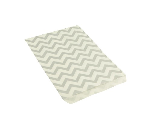 Silver Chevron Pattern Paper Gift Bags  Jewellery Present Sweets Goody Packaging - Picture 8 of 17