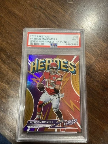 2023 Panini Prestige - Heroes Patrick Mahomes II #H-1 Xtra Points Orange /50