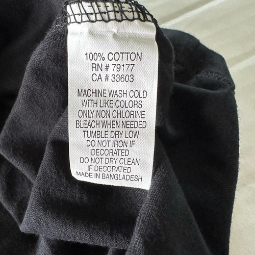 Camiseta Hard Rock Café La Jolla XL Negra Algodón Manga Larga Guitarra Texturizada Nueva con Etiquetas - Imagen 11 de 15