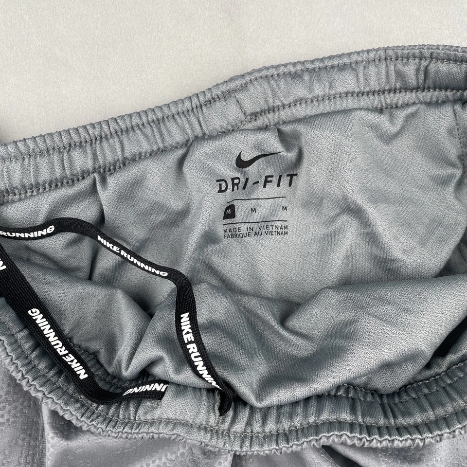 Pantalones Cortos de Correr Nike Distance Dri-FIT 7" Para Hombre M Gris Reflectante 859203-065 Forrados Foto 3 de 4