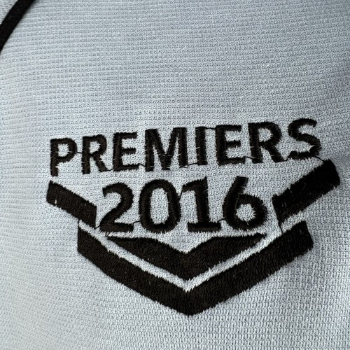 Cronulla Sharks NRL Licensed 2016 Premiers Polo Shirt Mens S Blue/Black 46/73 - Picture 3 of 9