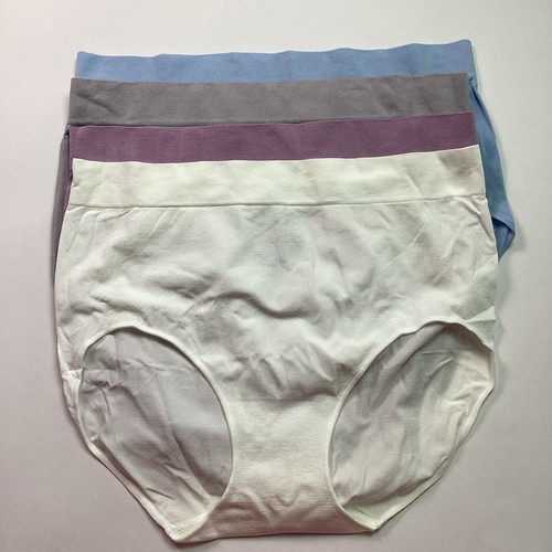 4 Pair Carole Hochman Ladies' Seamless Brief Multipack Size Large - Open Box New - Picture 3 of 7