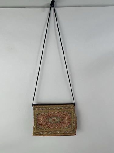DERIN TRAVEL HANDBAG Yellow Orange Green PATTERNED BAG - Picture 2 of 12