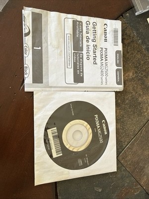 2021 CANON Pixma MG2500 Printer Setup CD-ROM Disc