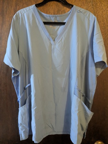 2 Hanes Comfort Fit 3x Scrub Tops - Picture 7 of 9