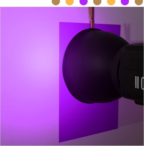 9 Pack Lightweight Color Correction Gel Filters - Perfect for Film & Stage - Picture 5 of 8