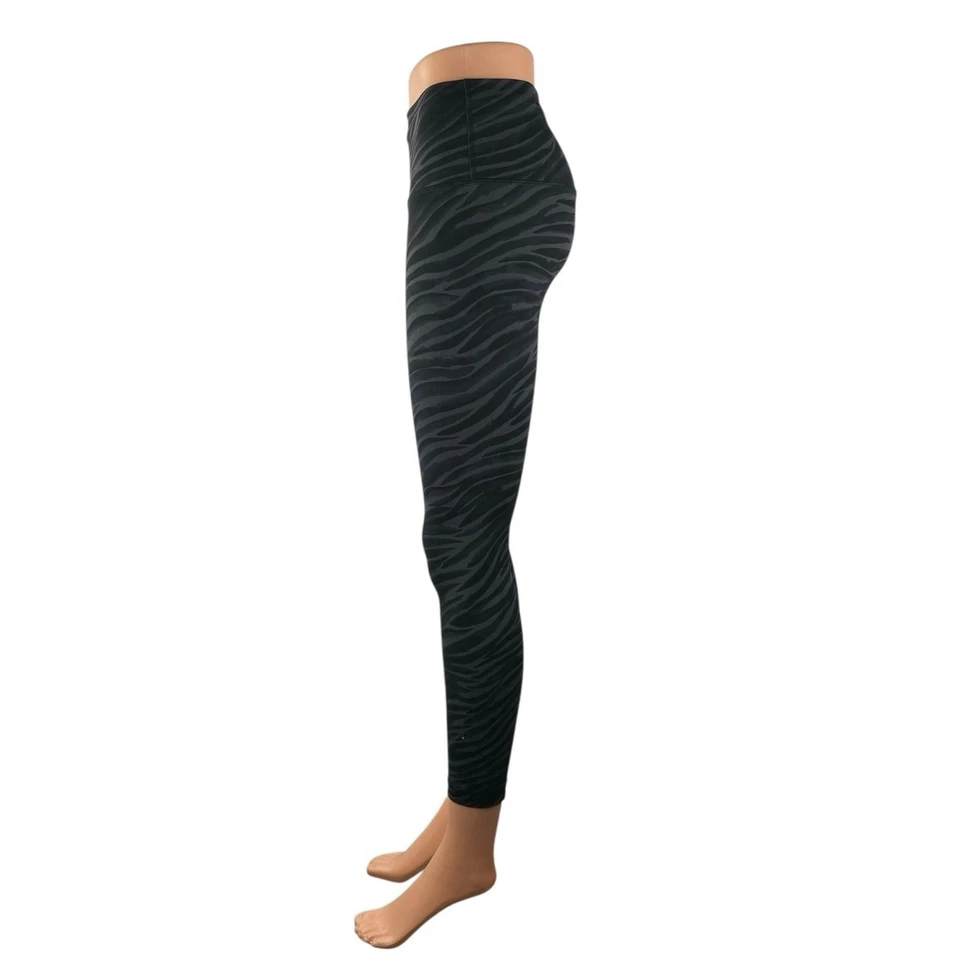 Lululemon Align Negro Cebra Estampado Animal Tiro Medio Yoga Atlético Leggings Pantalones 4 Foto 2 de 4
