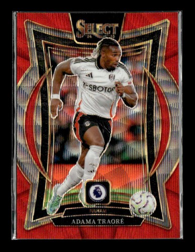 Adama Traore 2024-25 Panini Select Premier League Soccer Red Wave 35/88 Terrace - Picture 1 of 2