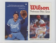 1980 Wilson Glove Retail Tags Bruce Sutter George Brett (Performance Series) HOF
