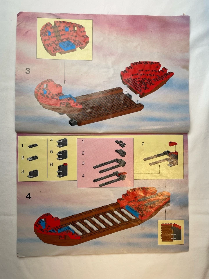 Lego Pirates 6286 Skull's Eye Schooner INSTRUCTION BOOKLET -  (No LEGO No Box) - Image 4 of 4