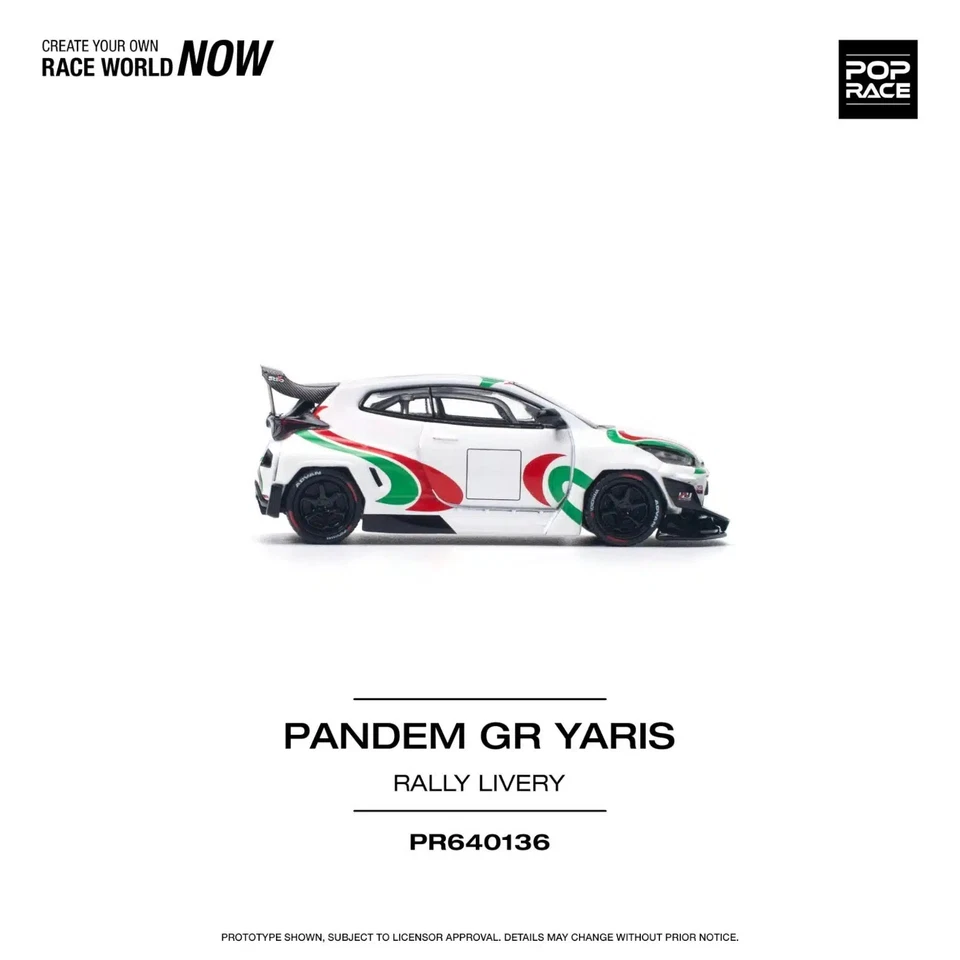 Pop Race Pandem GR Yaris Die Cast 1/64 - Immagine 2 di 2