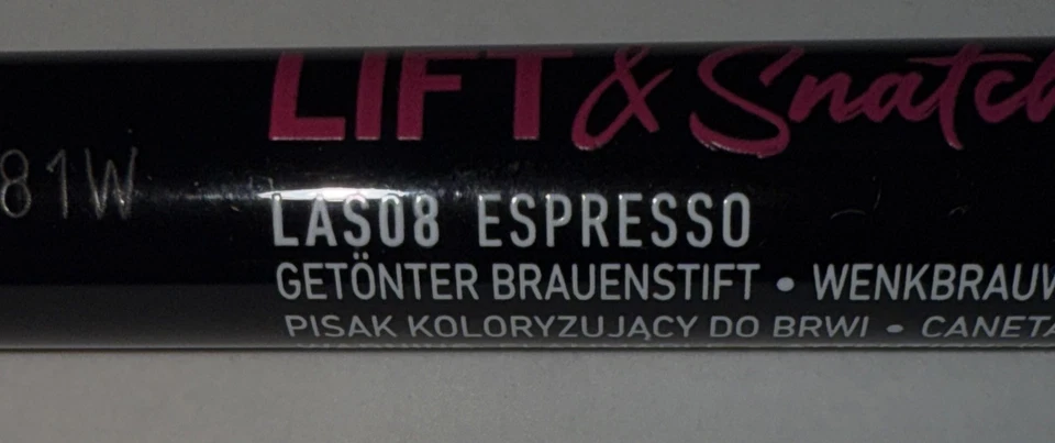 NYE Lift & Snatch Brow Tint Pen LAS08 Espresso Foto 3 de 4