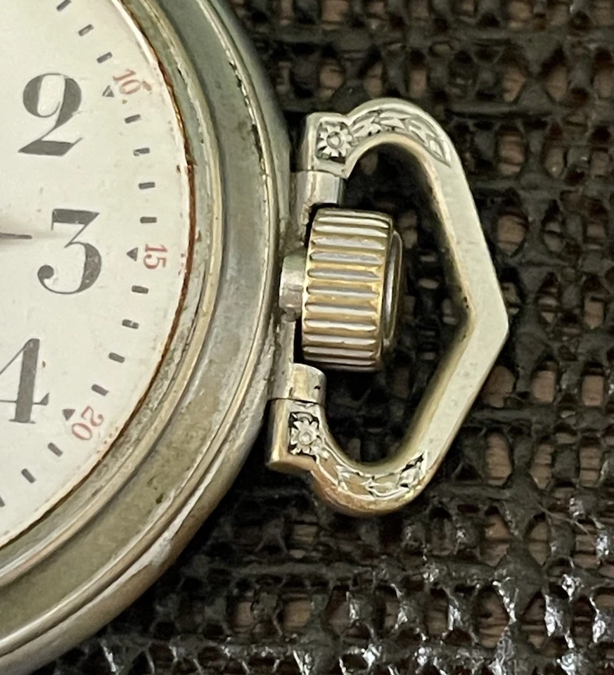 Antigo relógio de bolso Elgin grau 247 modelo 6 15j 16s por volta de 1900 - Imagem 3 de 4