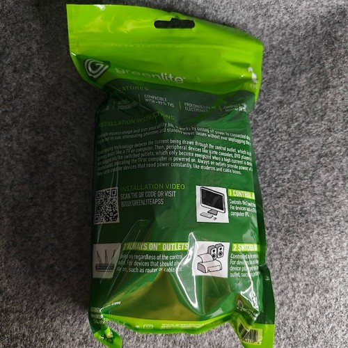 Greenlite 5 Outlet Smart Power Strip – Surge Protector Wall Mounted - Picture 3 of 3