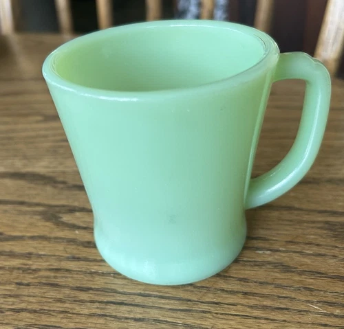 Jadeite Fire-King Oven Ware D Handle Mug Vintage USA