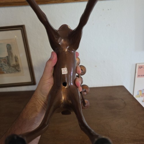 Candelabro Candelabro Reno Cobre Vacaciones Navidad 19.5" Hecho en India - Imagen 7 de 11