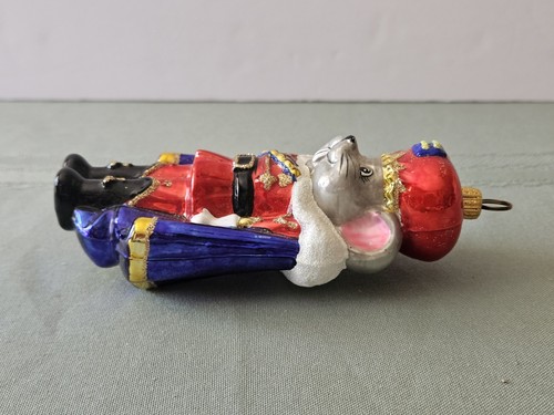Blown Glass Nutcracker Mouse King Christmas Ornament - Picture 3 of 10