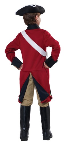 California Costumes Boys British Redcoat Costume Medium (8-10) Red/Black/Tan - Picture 3 of 5